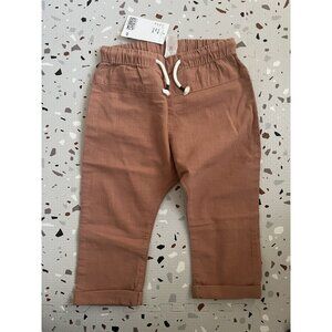 Rust Brown Lounge Linen Style Pants